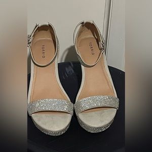 Brand new Torrid rhinestone platform heels, wide width size 11